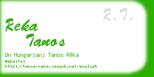 reka tanos business card