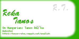 reka tanos business card